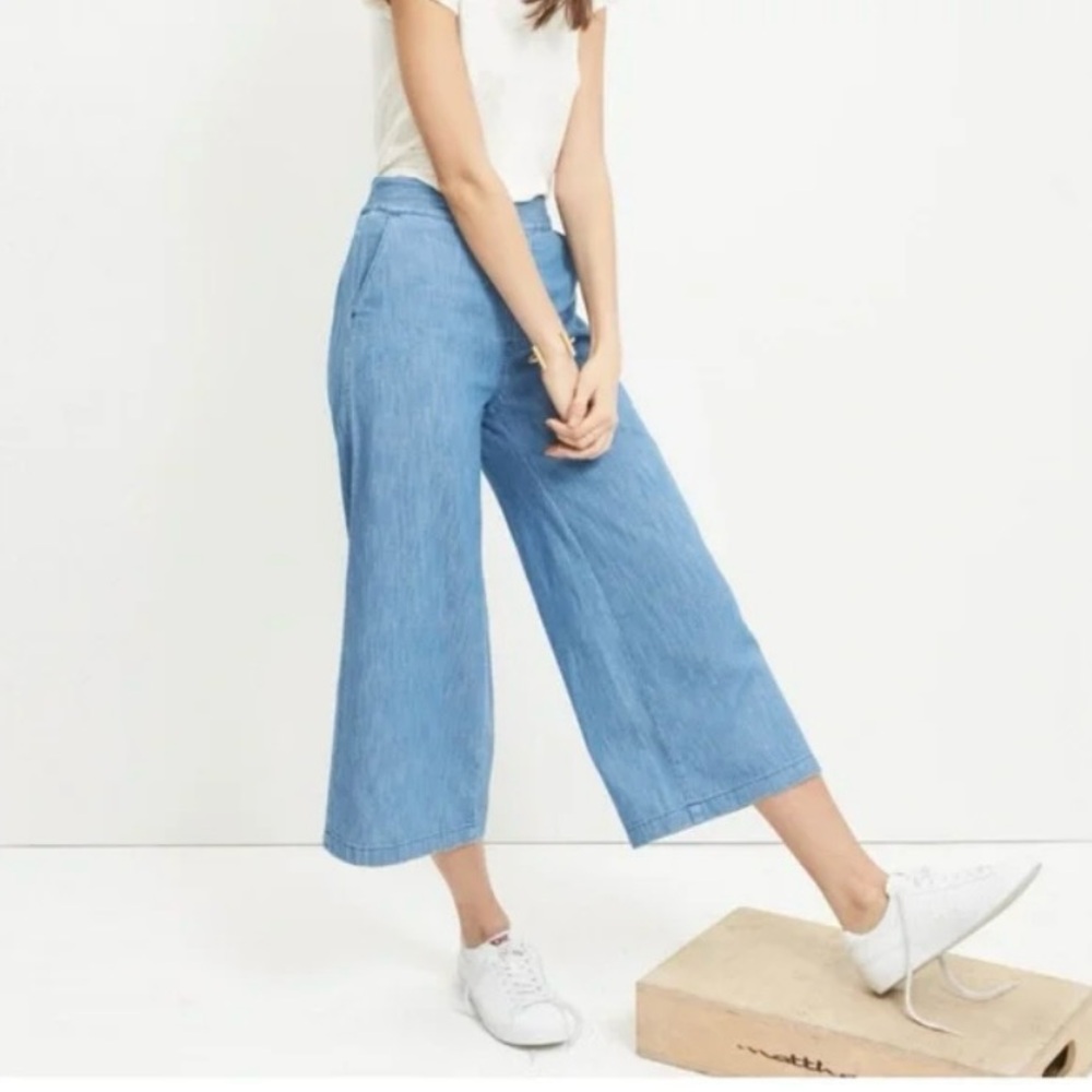 Madewell Blue Cropped Pants